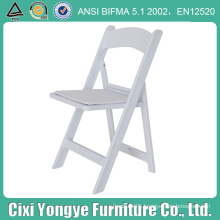 Plastic Frame Resin Folding Chair with Seat Pad